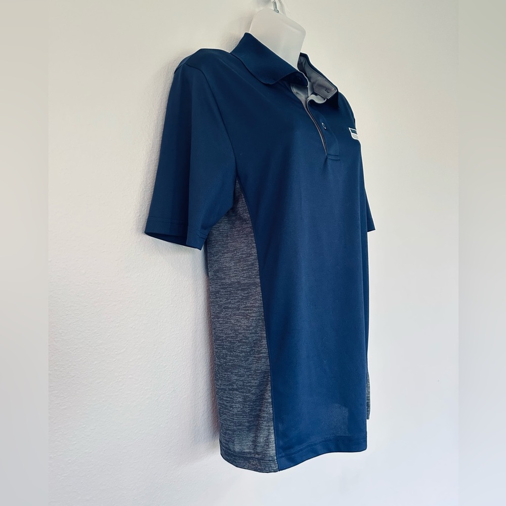 Seattle Seahawks Navy Polo Shirt with grey sides - Picture 3 of 7